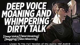 guy strokes moans dirty talk till breeding fleshlight deep voice rumble