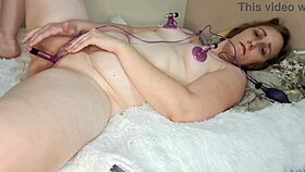 big clit juicy latina milf sucks nipples clit pump fingers wet pussy to orgasm