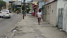 tanned wife flashes swollen pussy moaning for lover visit outdoors