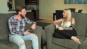 cassidy luxe's tight hole gapes from steve rickz christmas anal pounding