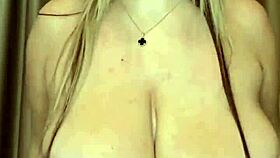 Whoa, check these big natural tits bouncing tight in a corset before bursting free! 💃🍈