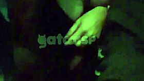 brazilian takes cock bent over in car