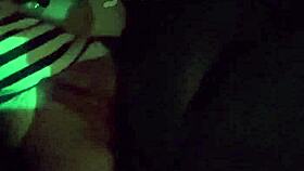 brazilian takes cock bent over in car