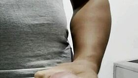 Asian beauty cums twice on video call sex with aisagirl pov handjob