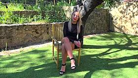 ashley gulps down thick cock deep