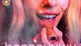 omg bonneyuwu's sexy argentinian dance shakes her petite pigtails in tiny white skirt!