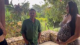 Pregnant Milf Allison Sweet Fucks Client Doggy Cowgirl Deep