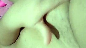 Chubby Brazilian amateur cleans vibrator honey then orgasms hard solo