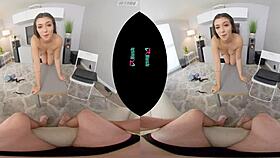 brooklyn gray catches boyfriend watching porn and rides him hard