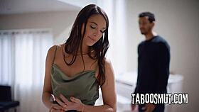 Cheating wife fucks lover rough while chatting husband on phone