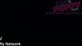 blonde czech stretches hairy pussy lips to orgasm closeup