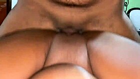 stepmom's tight pussy gets fucked hard in homemade interracial pounding