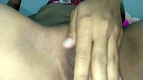 hot babe licks shaved pussy then fucks till squirt