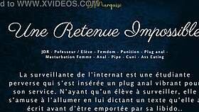 Take this impossible anal detention, you french femdom slave—feel every thrust deep!