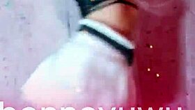 omg bonneyuwu's sexy argentinian dance shakes her petite pigtails in tiny white skirt!