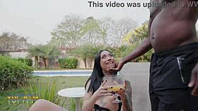 Hey Eva Perez, you big butt slut, handle 3 big cocks with intense DAP DP anal rimming and piss