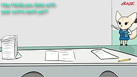 I'm obsessed with Fenneko and Haida's steamy office anal fuck fest