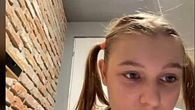 Public anal fingering closeup with fat teen masturbating