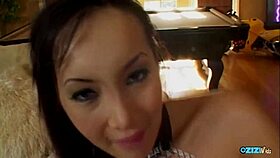 Her nasty big ass and puffy clit take double penetration from two huge cocks deep inside