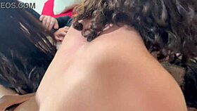 five hung studs bareback bang bbw and friend in double vaginal gang