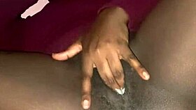 Watch this horny brunette finger her wet hairy pussy to orgasm! 🥵💦