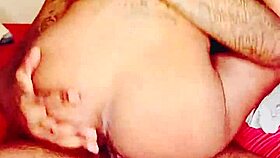 hey check out this ebony goddess and tatted king going at it with monster black cock action