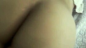 Latina amateur grinds big ass wildly on homemade bed
