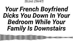 your french boyfriend fucks you hard in room while family downstairs be quiet creampie