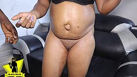 ninja man bends curvy ebony neighbor over for hard doggystyle drilling