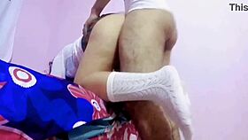 mexican schoolgirl neighbor hot outdoor anal creampie voyeur fuck