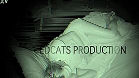 Red Cat bound legs fucked by machine relentlessly