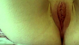 yo my skinny girlfriend spreads pussy wide showing off those small tits