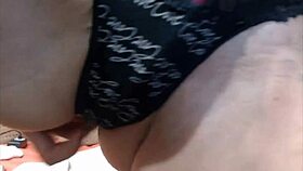 Mature Monica Leigh teases pussy and feet fetish style