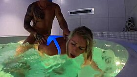 blonde tattooed claudia mac teases intimately with thomas j at home