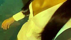 caught busty nurse cheating humping laundry moaning loud