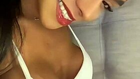 caught busty nurse cheating humping laundry moaning loud