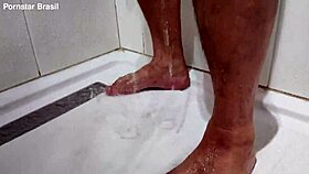 hey brazilian pornstar jerking monster cock till huge cum explosion