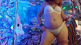 hotwife steffi shakes her big pussy lips in sexy dance promo