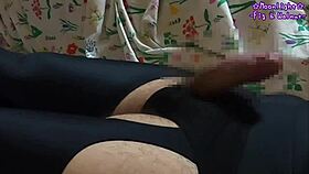 Garter Swimsuit Crotch Masturbation to Gushing Climax