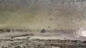 saw hot blonde on beach paid 10 for her blowjob 😏