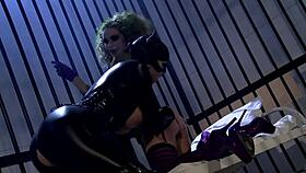 katwoman jennifer dark sneaks into prison for bisexual cage threesome