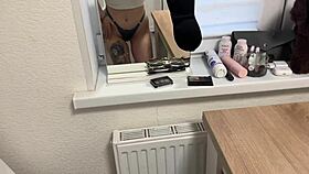 omg stuck under table as girlfriend rips clothes and eats my wet pussy 😍👅