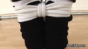 cheating british mature gill ellis spreads and fingers her massive melons