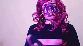 cute latina trans maddy diamond crossdresses and fingers asshole with cucumber solo