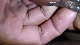 amateur couple dives into raw passionate creampie sex