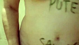 french milf slave autoseance with belt clamps bondage orgasm