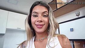 brazilian cutie bea cherry takes two huge cocks in intense anal session