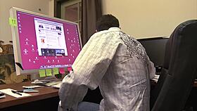 hot cougar craves sudden office fuck urge hits hard