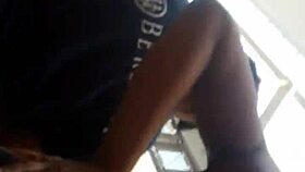 damn that ebony ass folds perfectly in hidden shop cam!