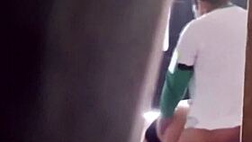 Tempted Delivery Boy Fucks Me While Cuckold Watches Hidden